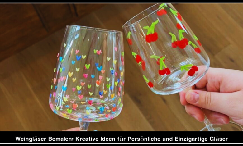 Weingläser Bemalen