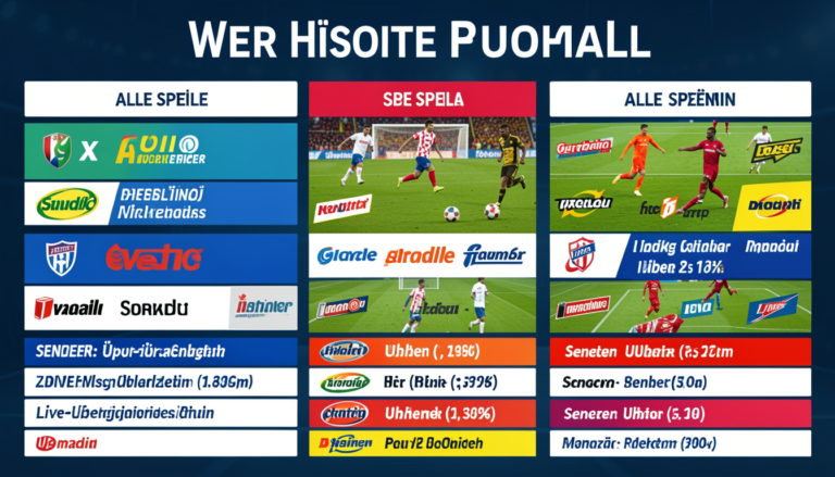 Wer zeigt heute Fußball